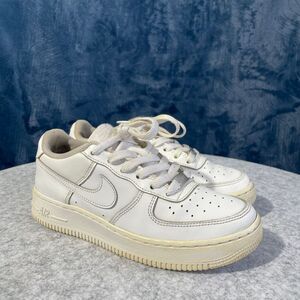 Nike Air‎ Force 1 Triple White 314192-117 Youth US Size 4.5Y Sneaker Shoes